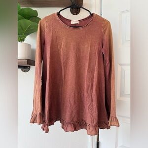 🩷SALE🩷Altar’d state Rust Long Sleeve Top
